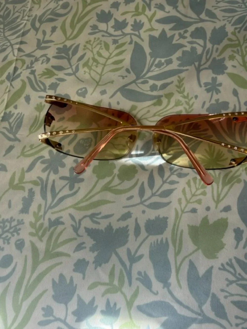 Versace Sunglasses 2004 Vintage Rimless Gold Medusa